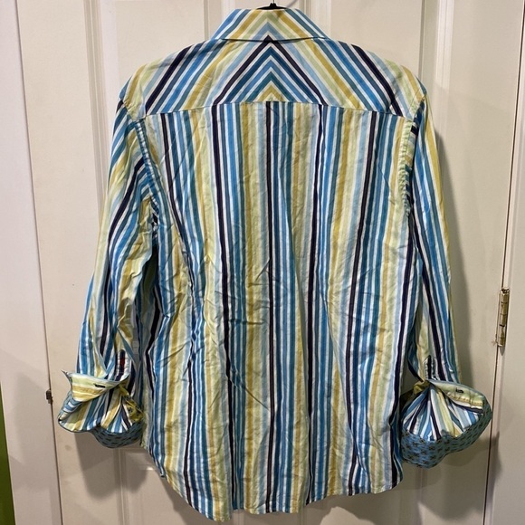 Robert Graham Striped Button Down Shirt EUC - Picture 8 of 14